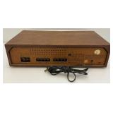 Vintage Wood And Brushed Chrome PANASONIC Model RE-7700 AM/FM 2 Band Stereo (Turns On)