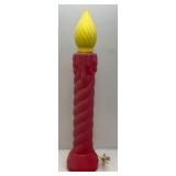 Vintage Christmas Blow Mold Candle 36"