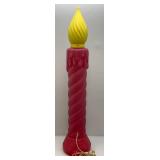 Vintage Christmas Blow Mold Candle 36"