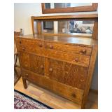 North Western Cabinet Company Oak Buffet with Mirror 42x20x48