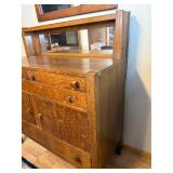 North Western Cabinet Company Oak Buffet with Mirror 42x20x48