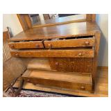 North Western Cabinet Company Oak Buffet with Mirror 42x20x48