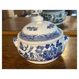 Churchill Blue Willow Covered Tureen with Lid England