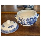 Churchill Blue Willow Covered Tureen with Lid England