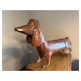 Vintage Copper Dachshund Dog Sculpture from Mexico