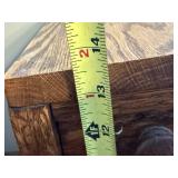 Vintage 6-Drawer Oak Desktop Organizer Cabinet