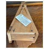 Hand-Carved Wood Birdhouse with Tree Spirit Face Design