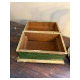 Decorative Brass Hourglass with Sand and Vintage Style Map Chest