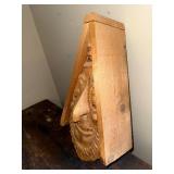 Hand-Carved Wooden Gnome Face Bird House, 14 Inch Folk Art Plaque