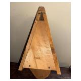 Hand-Carved Wooden Gnome Face Bird House, 14 Inch Folk Art Plaque