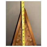 Hand-Carved Wooden Gnome Face Bird House, 14 Inch Folk Art Plaque