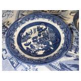 Blue Willow China Dinnerware Set with Plates, Bowls, Cups and Serving Pieces - 8 Place Settings