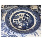 Blue Willow China Dinnerware Set with Plates, Bowls, Cups and Serving Pieces - 8 Place Settings