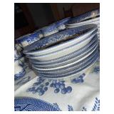 Blue Willow China Dinnerware Set with Plates, Bowls, Cups and Serving Pieces - 8 Place Settings