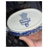 Blue Willow China Dinnerware Set with Plates, Bowls, Cups and Serving Pieces - 8 Place Settings