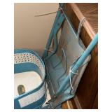 Vintage Taylor Tot Baby Walker and Stroller Blue Metal