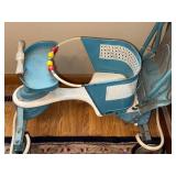 Vintage Taylor Tot Baby Walker and Stroller Blue Metal