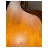 Vintage Wood School Desk Chair with Attached Writing Tablet