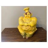 Vintage Regal Chef Cookie Jar Yellow Ceramic Pottery USA
