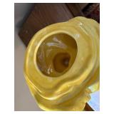 Vintage Regal Chef Cookie Jar Yellow Ceramic Pottery USA