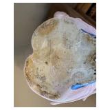 Vintage Pink Chef Cookie Jar with Blue Accents