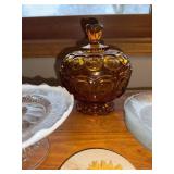 Collection of Vintage Decorative Glassware and Trinkets