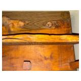 Handcrafted Live Edge Wooden Coat Rack with Hooks