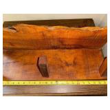 Handcrafted Live Edge Wooden Coat Rack with Hooks