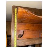 Handcrafted Live Edge Wooden Coat Rack with Hooks