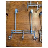 Set of 3 Over-the-Door Metal Coat Racks with Hooks