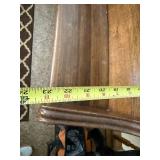 Antique Solid Wood Church Pew Bench, 72 Inch