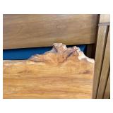 Live Edge Maple Bench with Natural Finish