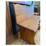 Live Edge Maple Bench with Natural Finish