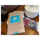 Kitchen Collection with OXO Salad Spinner, Tablecloth, Cutlery Set, and Storage Containers