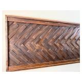 Large Framed Wood Wall Art 49.5 x 29.5 Inches