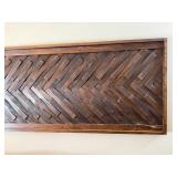 Large Framed Wood Wall Art 49.5 x 29.5 Inches