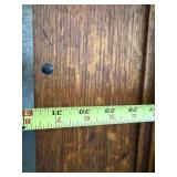 Vintage Treadle Sewing Machine in Ornate Wood Cabinet with Drawers