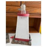 Pair of Handcrafted Lighthouse Birdhouses Lost Bay and Windy Rock