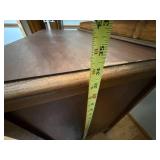 Antique Wooden Dresser with 4 Drawers and Brass Pulls