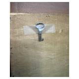 Vintage Wooden Wardrobe Armoire with Mirror and Drawers, 63x43x20 in