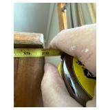 Vintage Wooden Wardrobe Armoire with Mirror and Drawers, 63x43x20 in