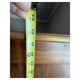 Vintage Wooden Wardrobe Armoire with Mirror and Drawers, 63x43x20 in