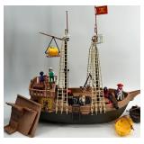 Playmobil Super Deluxe Pirate Ship Play Set with Figures and Accessories