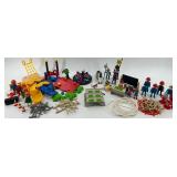 Large Playmobil Toy Collection with Figures and Playground Accessories