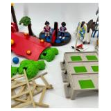 Large Playmobil Toy Collection with Figures and Playground Accessories