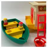 Vintage Fisher-Price Play Family Camper Toy Set with Figures and Accessories