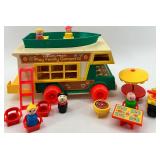 Vintage Fisher-Price Play Family Camper Toy Set with Figures and Accessories