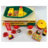 Vintage Fisher-Price Play Family Camper Toy Set with Figures and Accessories