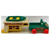 Vintage Fisher-Price Play Family Camper Toy Set with Figures and Accessories