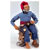 Set of 5 Nautical Fisherman and Sailor Figurines with Accessories